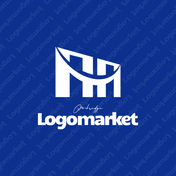 Mと未来を繋ぐとランドマークのロゴ