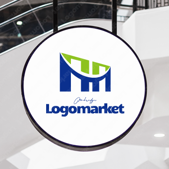 Mと未来を繋ぐとランドマークのロゴ