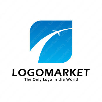 空と葉と飛翔のロゴ