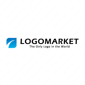 空と葉と飛翔のロゴ