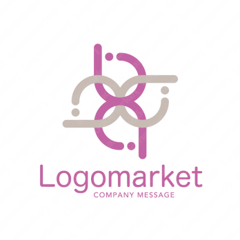 グッドマークとbとネットワークのロゴ