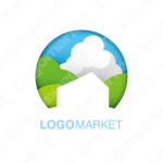 自然と空と建築のロゴ