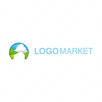 自然と空と建築のロゴ