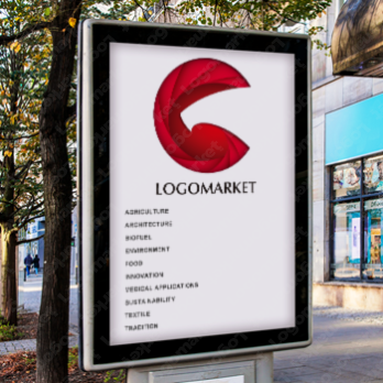 翼と鷹と回転のロゴ