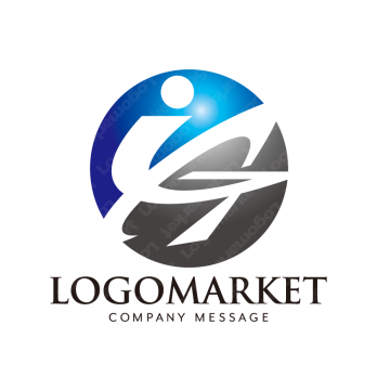 GとAと地球のロゴ