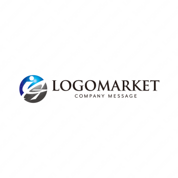 GとAと地球のロゴ