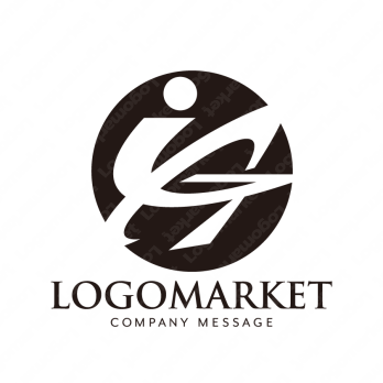 GとAと地球のロゴ