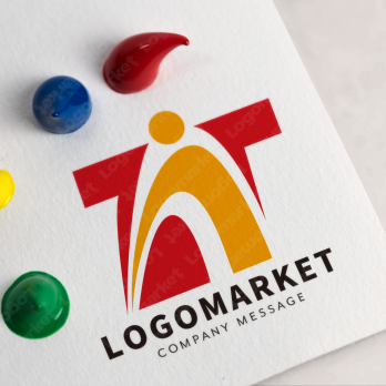 Aとaと虹のロゴ