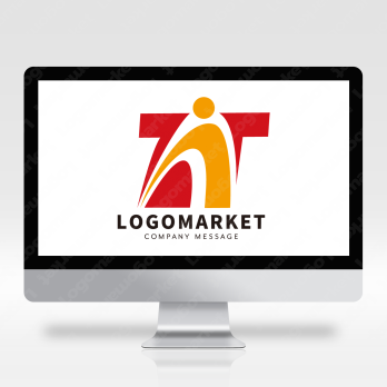 Tとアーチと架け橋のロゴ