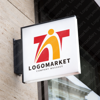 Tとアーチと架け橋のロゴ