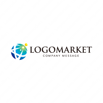 星と地球とグローバルのロゴ