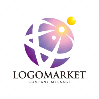 星と地球とグローバルのロゴ