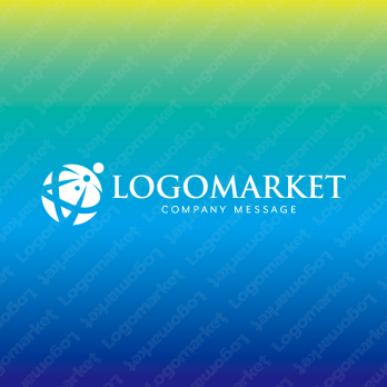 星と地球とグローバルのロゴ