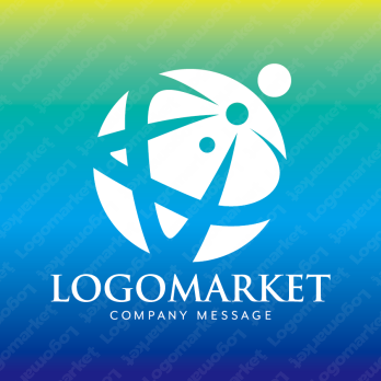 星と地球とグローバルのロゴ