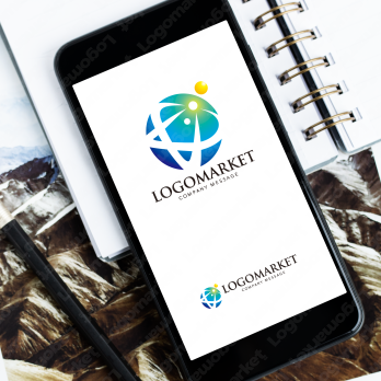 星と地球とグローバルのロゴ