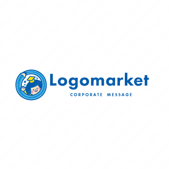 学びと安心感と親しみのロゴ