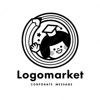 学びと安心感と親しみのロゴ