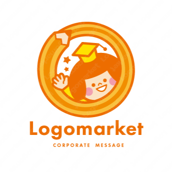 学びと安心感と親しみのロゴ