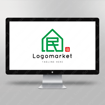 民と家と宿のロゴ