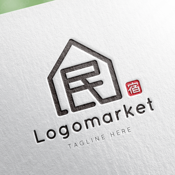 民と家と宿のロゴ