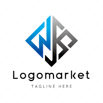 NとKと菱形のロゴ