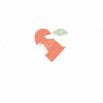 ハートと握手と繋がりのロゴ