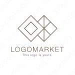 シンプルと高級とダイヤのロゴ