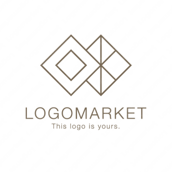 シンプルと高級とダイヤのロゴ