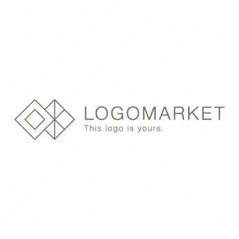 シンプルと高級とダイヤのロゴ