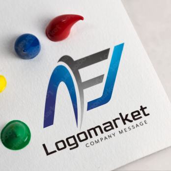 Aとaと虹のロゴ