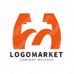 Mとマッスルと筋肉のロゴ