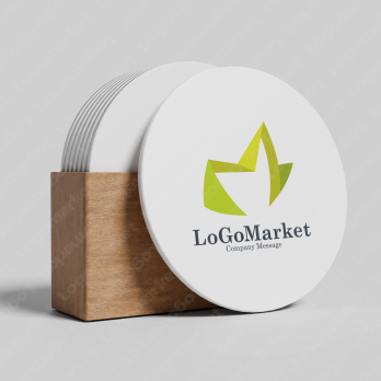 フルーツとアップルとMのロゴ