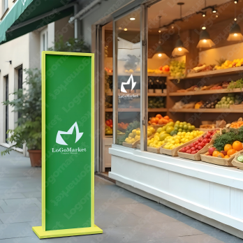 フルーツとアップルとMのロゴ