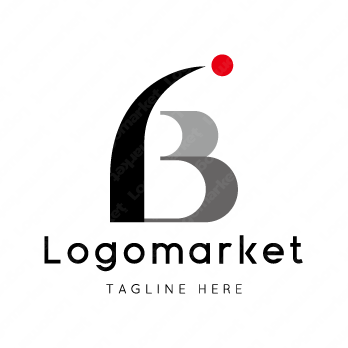 Bとbと球体のロゴ