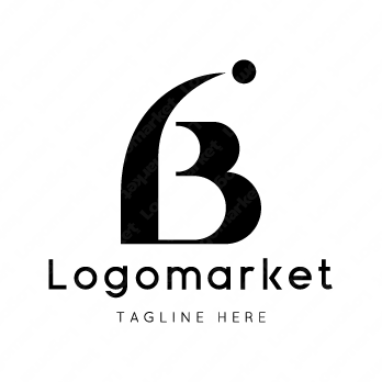 Bとbと球体のロゴ