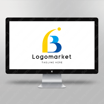 Bとbと球体のロゴ