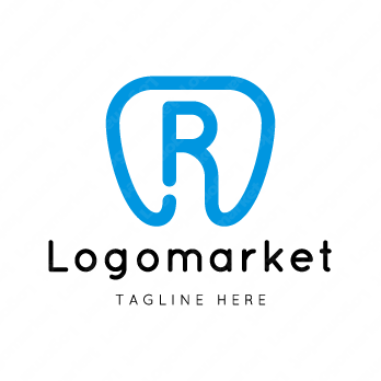 Rとrと歯のロゴ