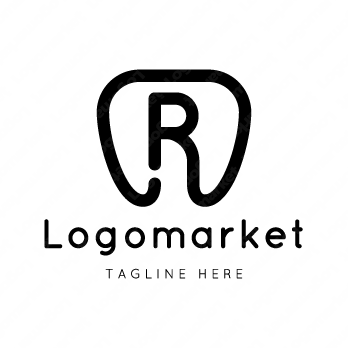 Rとrと歯のロゴ