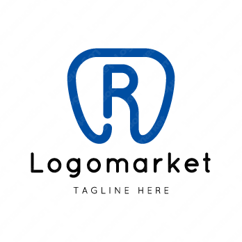 Rとrと歯のロゴ