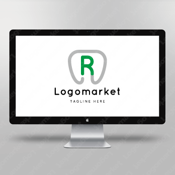 Rとrと歯のロゴ