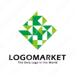 緑と輝きと集合のロゴ