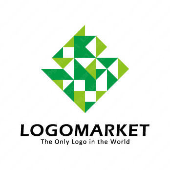 緑と輝きと集合のロゴ