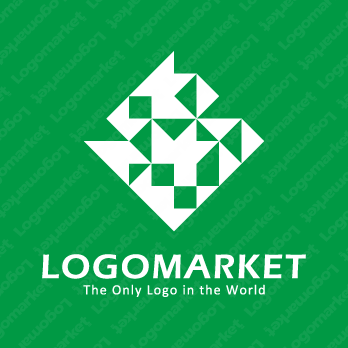 緑と輝きと集合のロゴ