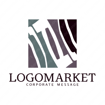 現代的と空間とスクエアのロゴ