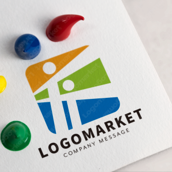 Aとaと虹のロゴ