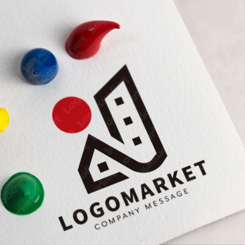 Aとaと虹のロゴ