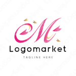 Mとmと桜のロゴ