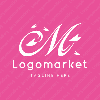 Mとmと桜のロゴ