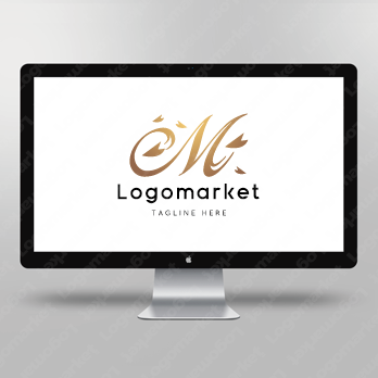 Mとmと桜のロゴ