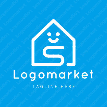 Sと家と笑顔のロゴ